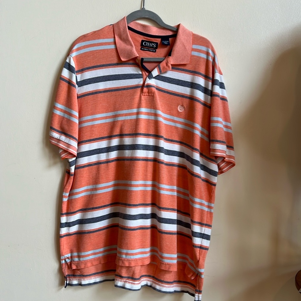 Chaps striped polo XXL mens Polo